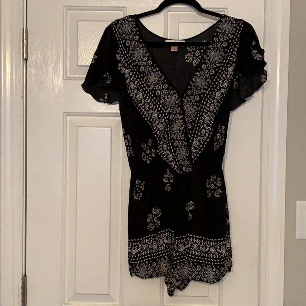 Black and White Romper